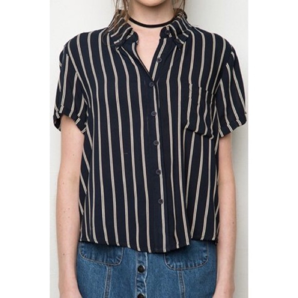 *last chance!!* Brandy Melville Peyton Striped Top